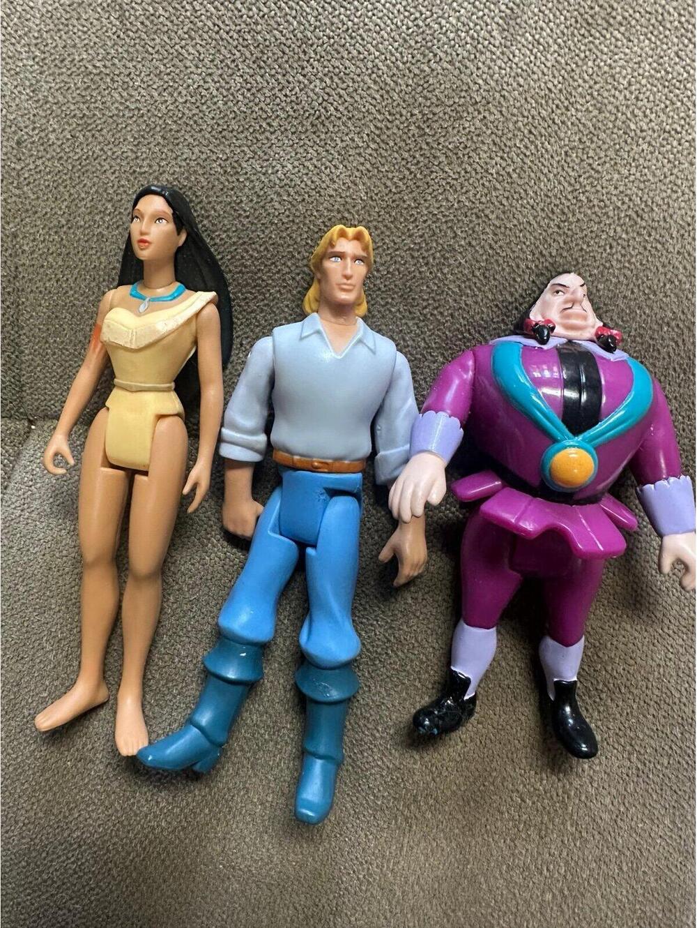 Disney Pocahontas Lot of 3 posable mini Figures John Smith Pocahontas Rothschild